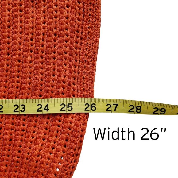 Zara Cropped Orange Knit Sleeveless 3 Button Vest / Cardigan Size S - Picture 9 of 11